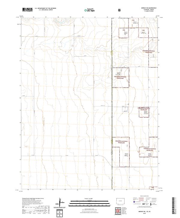 USGS Topographic Map – Midway NE