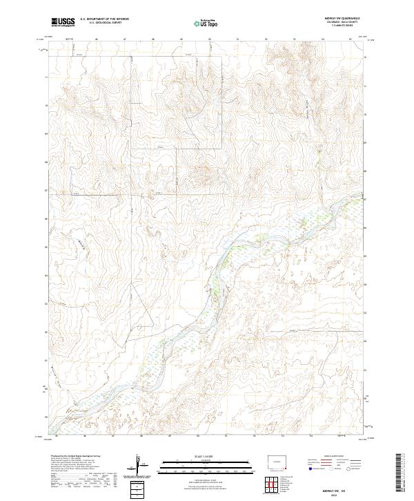 USGS Topographic Map – Midway SW