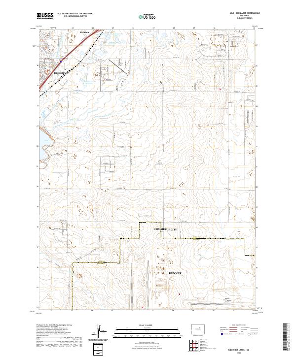 USGS Topographic Map – Mile High Lakes