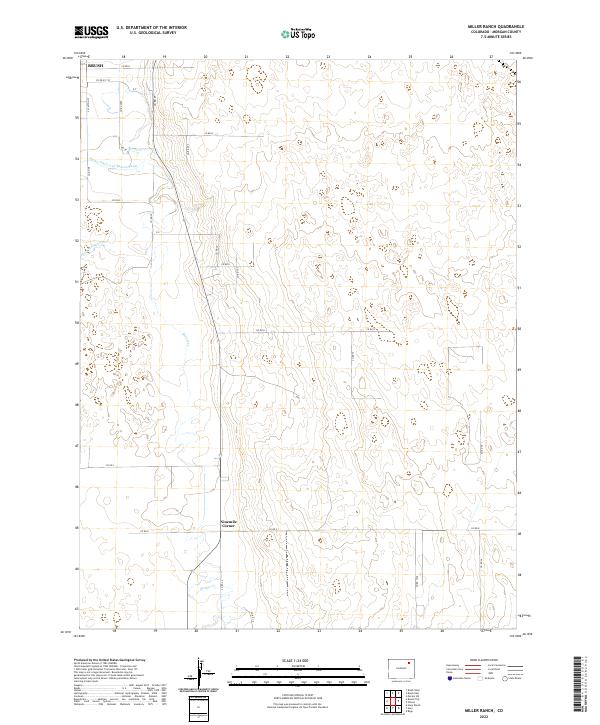 USGS Topographic Map – Miller Ranch