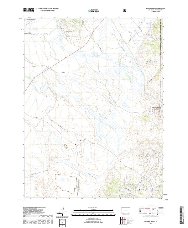USGS Topographic Map – Milligan Lakes