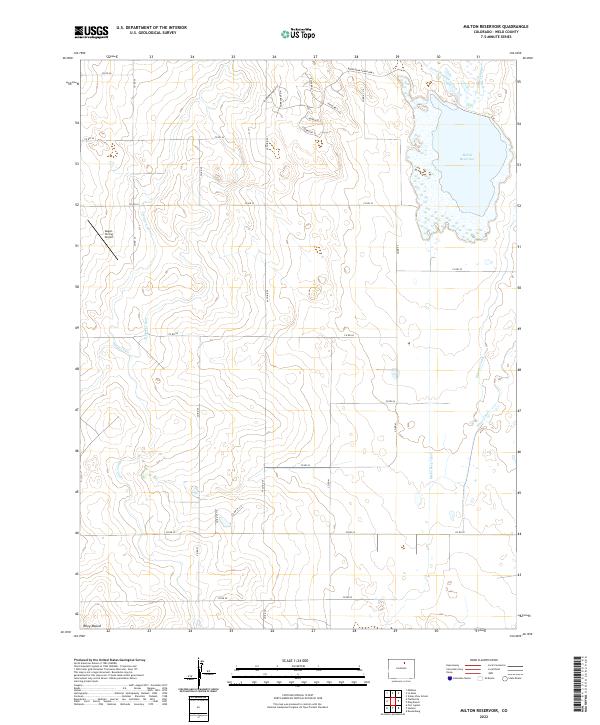 USGS Topographic Map – Milton Reservoir