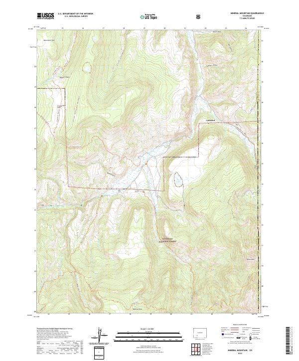 USGS Topographic Map – Mineral Mountain