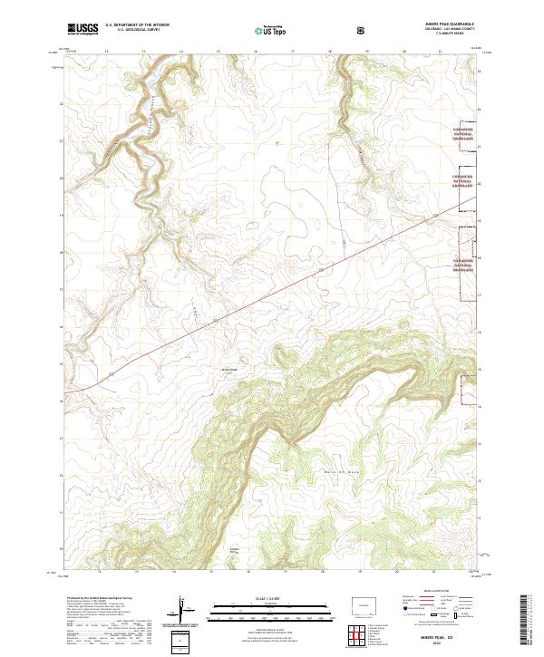 USGS Topographic Map – Miners Peak