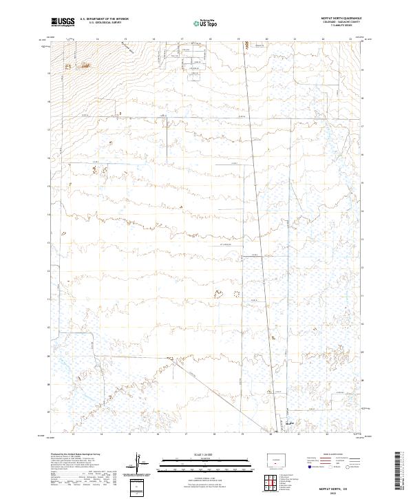 USGS Topographic Map – Moffat North
