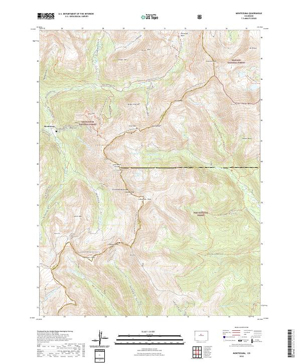 USGS Topographic Map – Montezuma