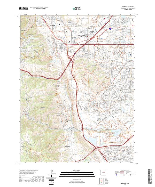 USGS Topographic Map – Morrison