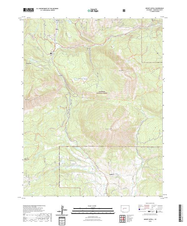USGS Topographic Map – Mount Axtell