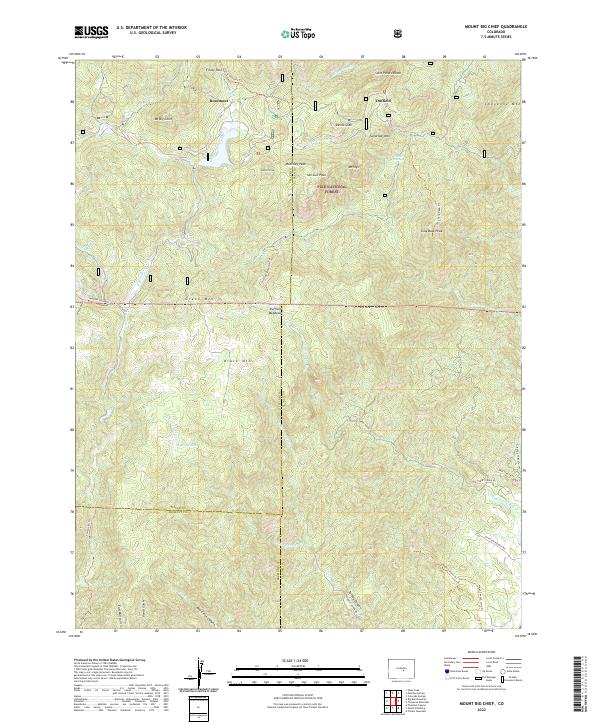 USGS Topographic Map – Mount Big Chief