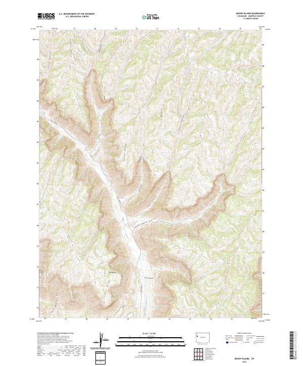 USGS Topographic Map – Mount Blaine