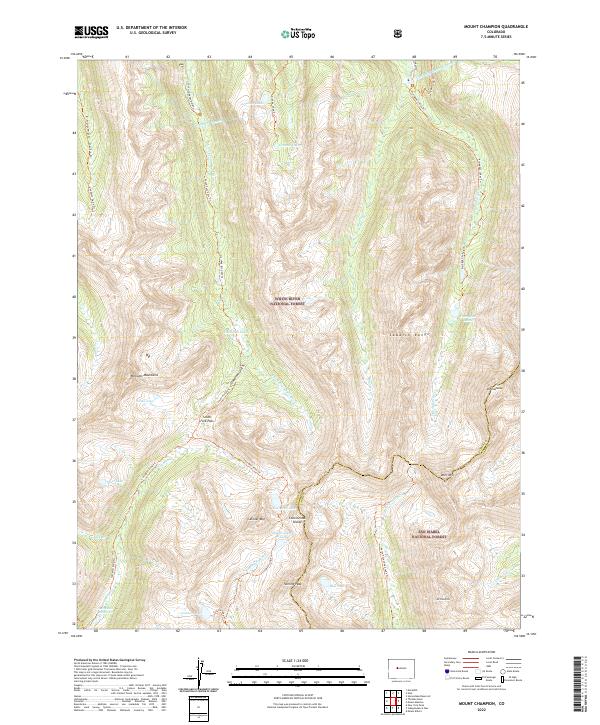 USGS Topographic Map – Mount Champion