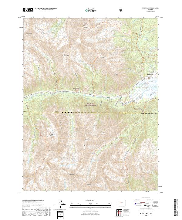USGS Topographic Map – Mount Elbert