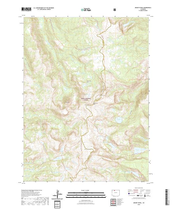 USGS Topographic Map – Mount Ethel