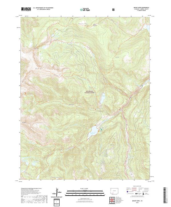 USGS Topographic Map – Mount Hope
