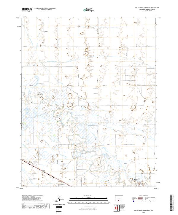 USGS Topographic Map – Mount Pleasant School