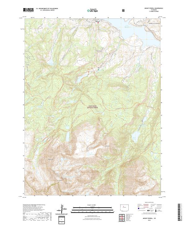 USGS Topographic Map – Mount Powell