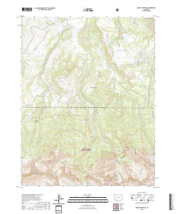 USGS Topographic Map – Mount Sneffels