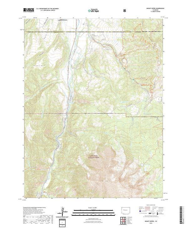 USGS Topographic Map – Mount Sopris