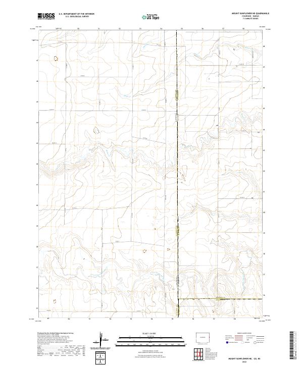 2022 Map of Mount Sunflower NE, 2022 Print