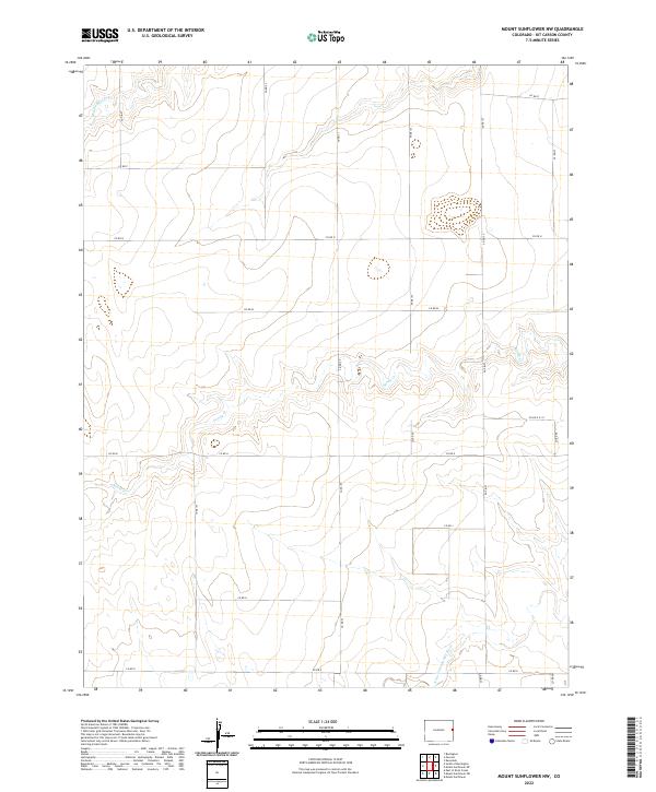 USGS Topographic Map – Mount Sunflower NW