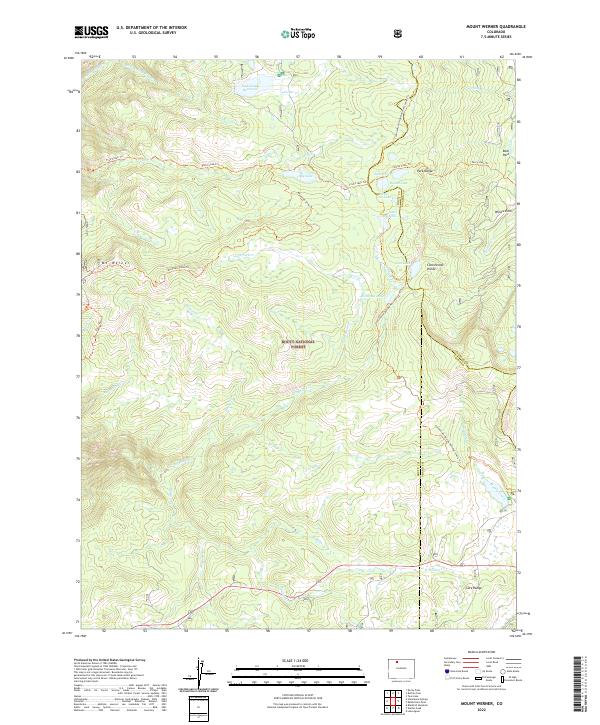 USGS Topographic Map – Mount Werner