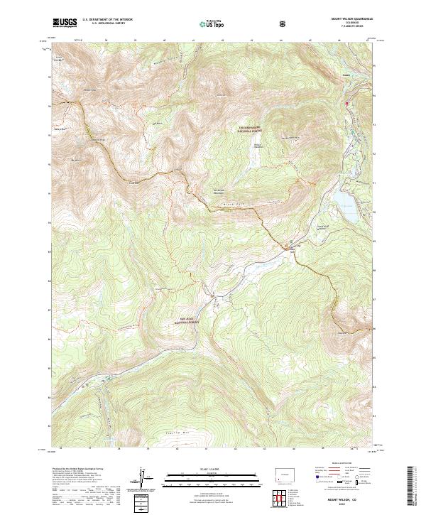 USGS Topographic Map – Mount Wilson