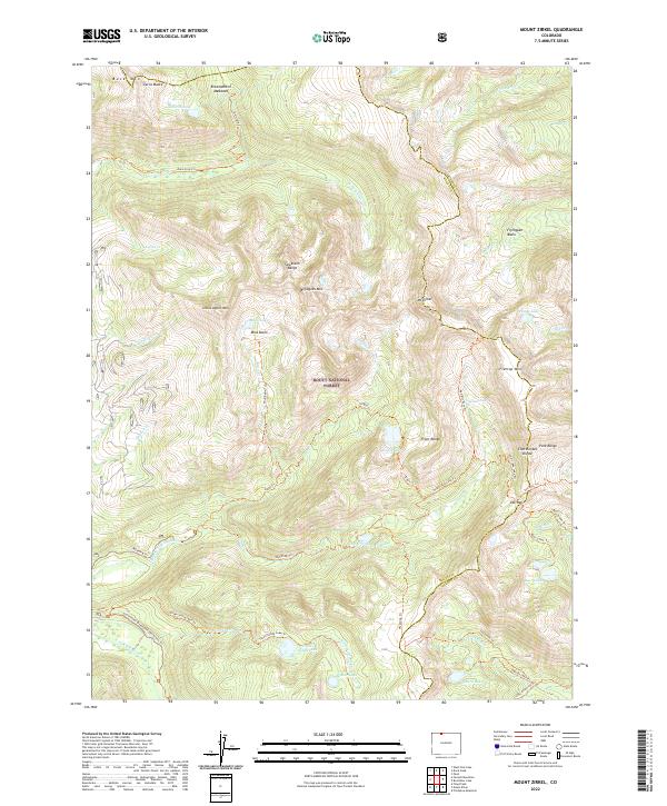 USGS Topographic Map – Mount Zirkel