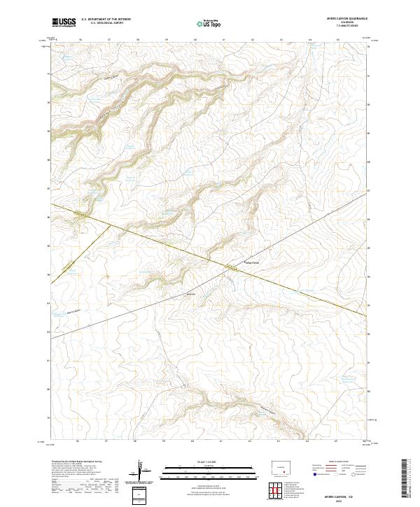 USGS Topographic Map – Myers Canyon