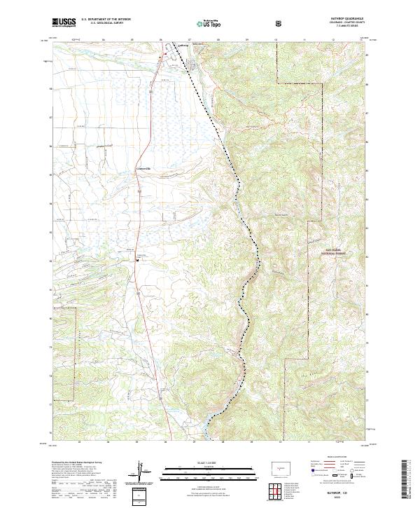 USGS Topographic Map – Nathrop