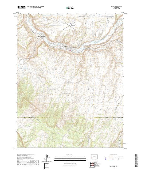 USGS Topographic Map – Naturita