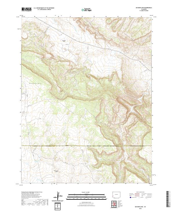 USGS Topographic Map – Naturita NW