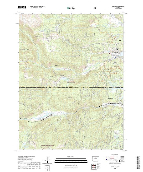 USGS Topographic Map – Nederland