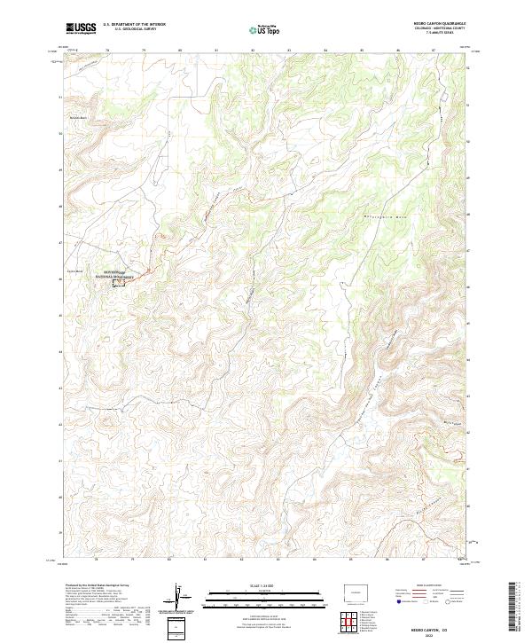 USGS Topographic Map – Negro Canyon