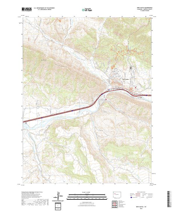 USGS Topographic Map – New Castle