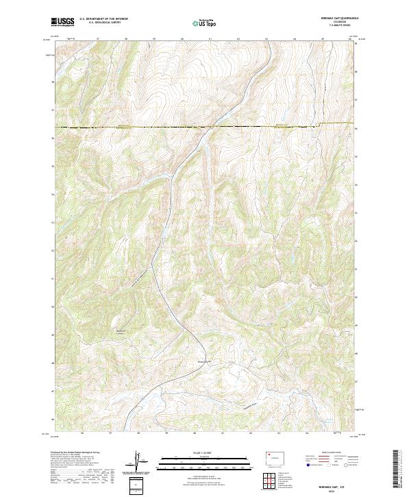 USGS Topographic Map – Ninemile Gap