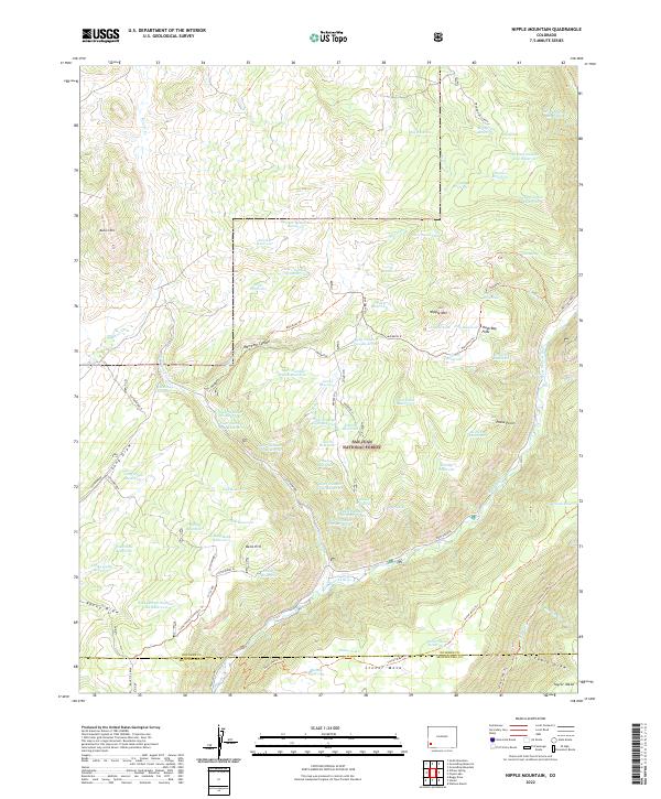 USGS Topographic Map – Nipple Mountain