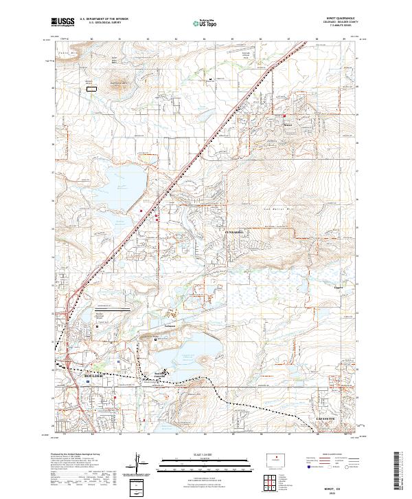 USGS Topographic Map – Niwot