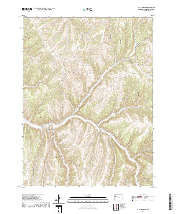 USGS Topographic Map – No Name Ridge