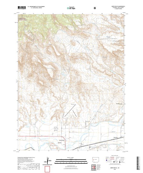 USGS Topographic Map – North Delta