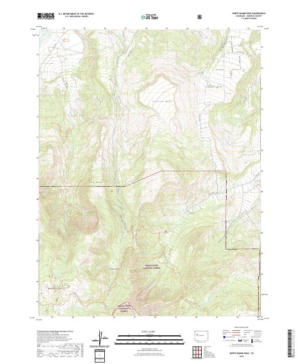 USGS Topographic Map – North Mamm Peak