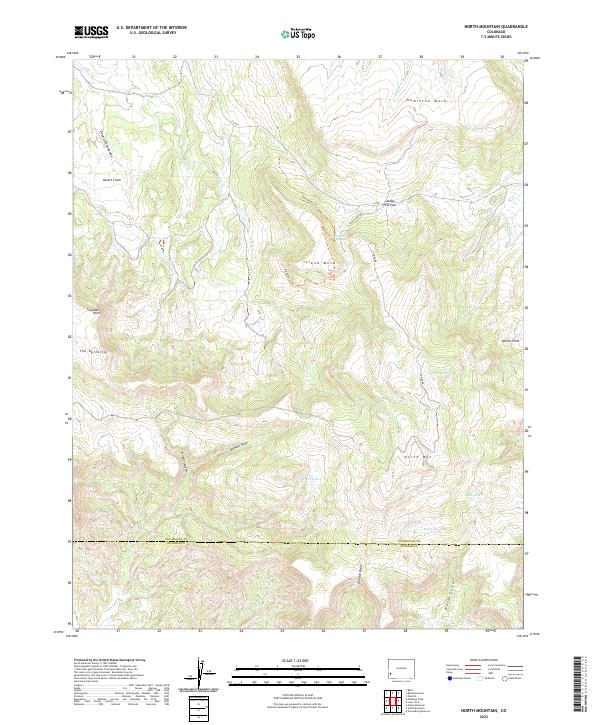 USGS Topographic Map – North Mountain