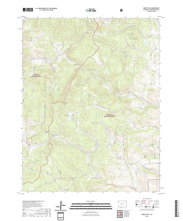 USGS Topographic Map – North Pass