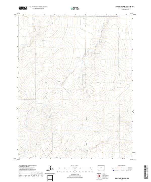 USGS Topographic Map – North Plum Creek NE