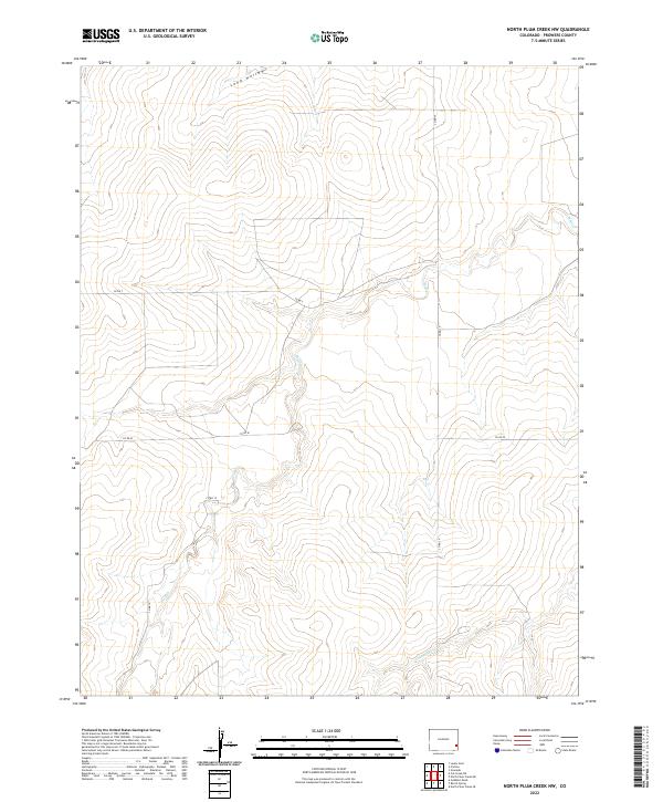 USGS Topographic Map – North Plum Creek NW