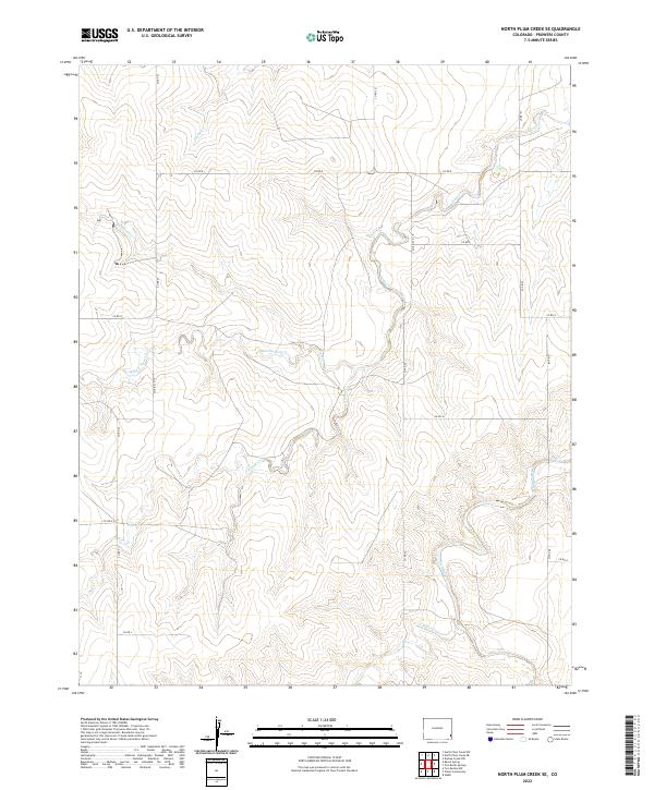 USGS Topographic Map – North Plum Creek SE