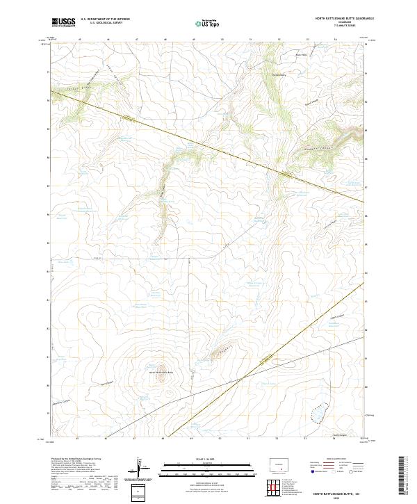 USGS Topographic Map – North Rattlesnake Butte