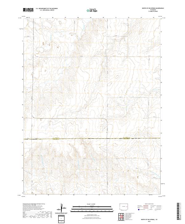 2022 Map of North of Big Spring, 2022 Print