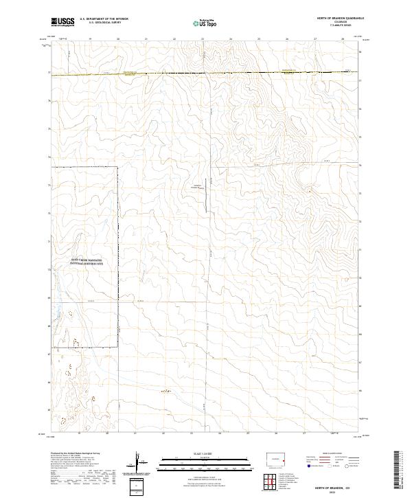 2022 Map of North of Brandon, 2022 Print