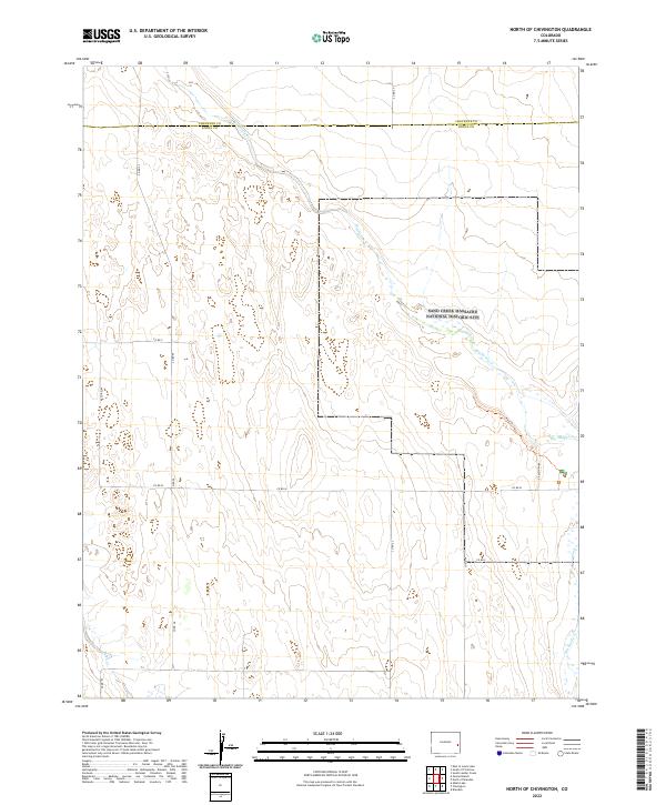2022 Map of North of Chivington, 2022 Print