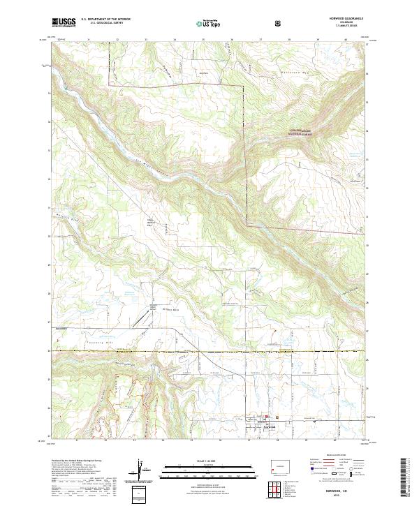 USGS Topographic Map – Norwood